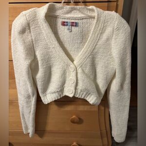 Urban Outfitters Cream Button-Up Cardigan